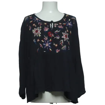 Bluse (Sort, Flerfarvet) fra FB Sister Bomuld, Polyester, Viscose