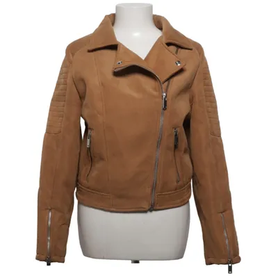 Biker jacket (Brown) from Cubus Elastane, Polyester