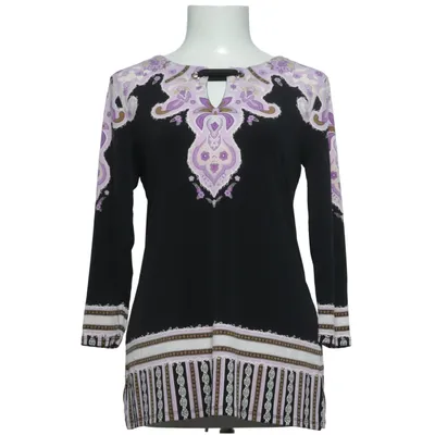 Top (Zwart, Lila, Meerkleurig) van JM Collection Elastaan, Polyester