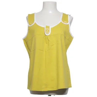 Tank Top (Yellow, White) from Crizpy Cotton
