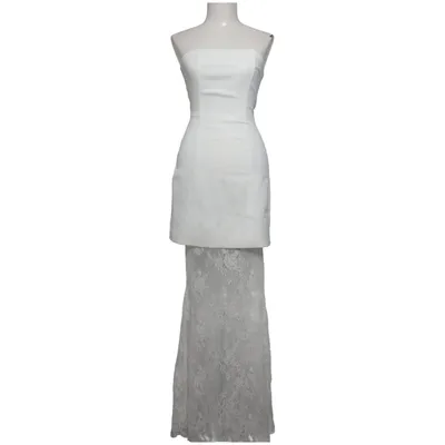 Wedding dress (White) from Boohoo Cotton, Elastane, Polyamide, Polyester