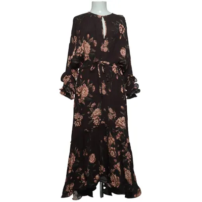 Maxi jurk (Bruin, Meerkleurig) van Johanna Ortiz x H&M Viscose
