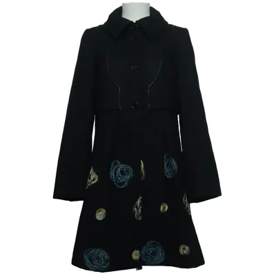 Frakke (Sort, Blå, Gul) fra Green House Polyester, Viscose, Uld