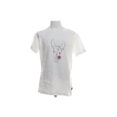 T-shirt (Hvid, Rød) fra Handmade by Chillaz Bomuld, Elastan, Modal