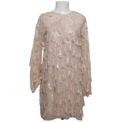 Cocktail dress (Beige) from Zara Polyamide, Polyester