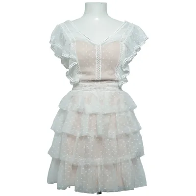 Klänning (Vit, Beige) från Soky & Soka Elastan, Nylon, Polyester