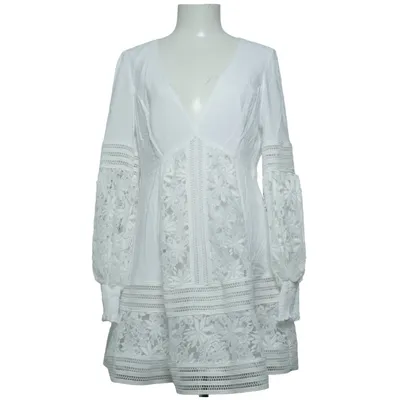 Robe (Blanc) de Bardot Coton, Polyester, Viscose