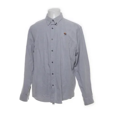 Buttondown-skjorta (Grå) från Abercrombie & Fitch Bomull, Elastan