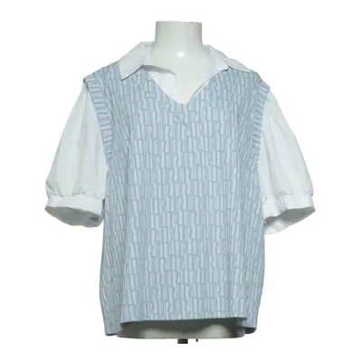 Top (Blå, Hvid) fra River Island Plus Bomuld, Elastan, Polyester