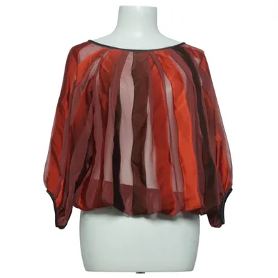 Bluse (Rot, Braun, Orange) von Guy Laroche