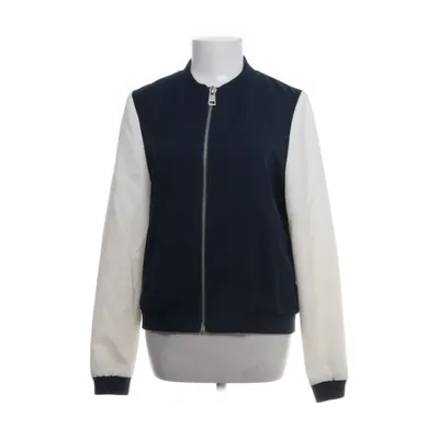 Bomberjakke (Blå, Hvid) fra Nikkie Elastan, Polyester, Viscose