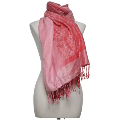 Halstørklæde (Pink, Rød, Flerfarvet) Kashmir, Silke