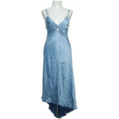 Halternek jurk (Blauw) van Victoria Beckham x Mango Acetaat, Viscose