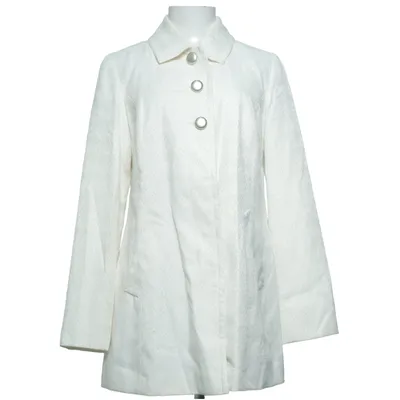 Manteau (Blanc) de Frandsen Coton, Polyester, Viscose