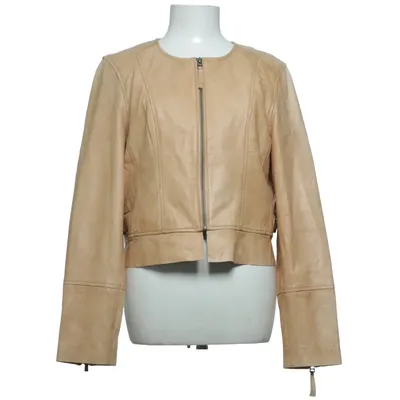 Leren jack (Beige) van Marc Lauge Leer, Polyester