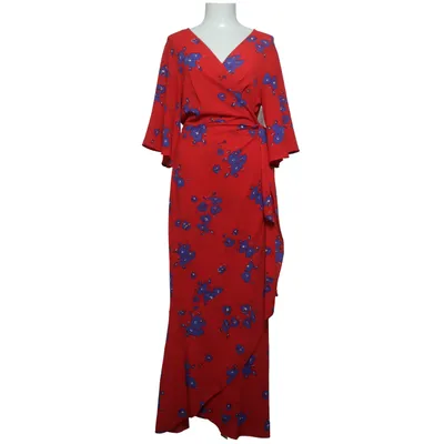Wrap dress (Red, Blue) from Joelle Elastane, Polyester