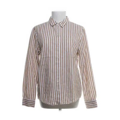 Shirt (Wit, Bruin) van Sézane Katoen, Linnen