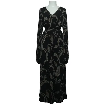 Maxi dress (Black, Beige) from Camilla Thulin Elastane, Viscose