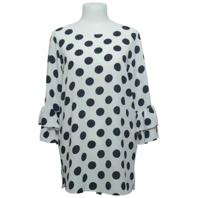 Bluse (Weiß, Blau) von Hexeline Polyester, Viskose