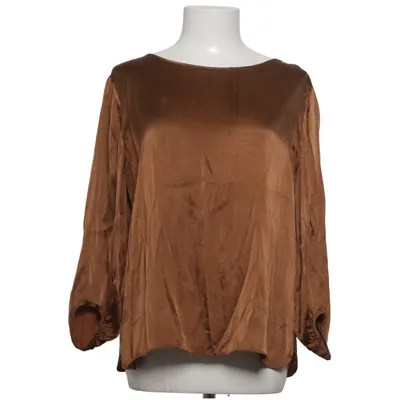 Blus (Brun) från SAND Copenhagen Elastan, Silke, Viskos