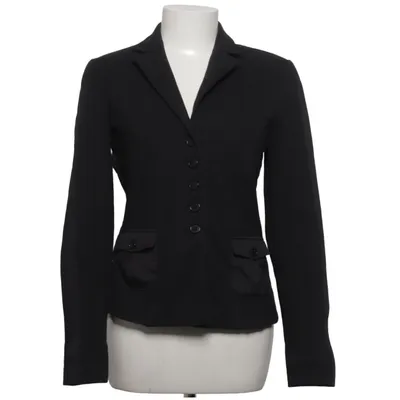 Blazer (Zwart) van Apanage Collection Katoen, Elastaan, Polyamide, Polyester