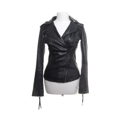 Leather jacket (Black) from Tigha Polyester, Leather