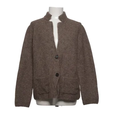Cardigan (Brown) from Gran Sasso Alpaca wool, Polyamide