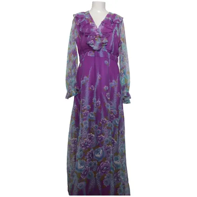 Långklänning (Lila, Blå, Flerfärgad) Polyester