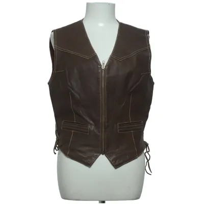 Leather vest (Brown) from Biker