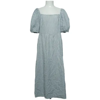 Jurk (Blauw, Meerkleurig) van H&M Premium Quality Katoen, Linnen
