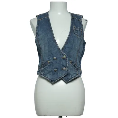 Denim vest (Blue) from ESPRIT Cotton