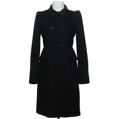 Mantel (Schwarz) von Zara Woman Viskose, Wolle
