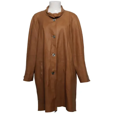 Läderkappa (Brun) från Von Holdt Skinn, Polyester