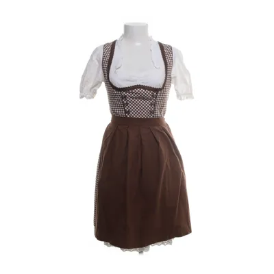 Dirndl (Brun, Flerfärgad) från Golden-Trachten Bomull, Polyester