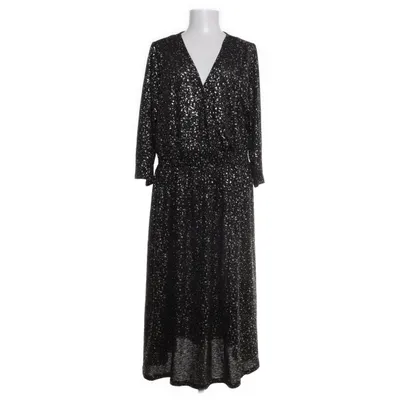 Maxikjole (Sort, Guld) fra ONLY Carmakoma Elastan, Polyester