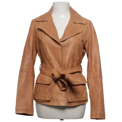 Leather jacket (Brown) from Heine Leather, Polyester