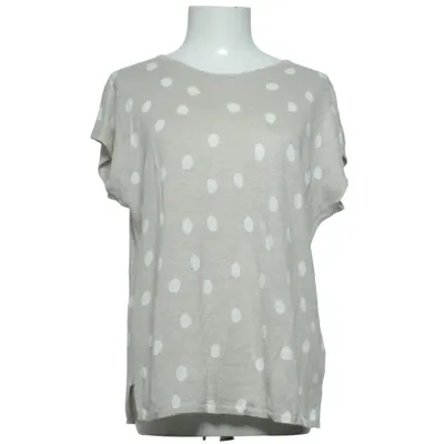Top (Beige, Wit) van Mansted Hennep, Linnen