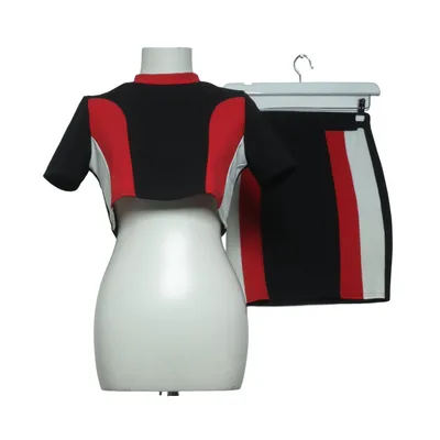 Set (Zwart, Rood, Wit) van Misspap Elastaan, Polyester