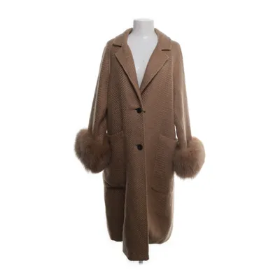 Frakke (Brun) fra Meotine Akryl, Polyester, Rævepels, Uld, Viscose