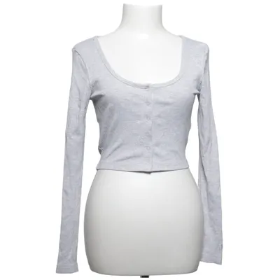Crop top (Gray) from Puma Cotton, Elastane, Polyester