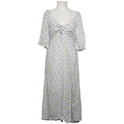 Maxi dress (White, Multicolored) from Hollister Polyester, Viscose