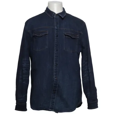 Denim blouse (Blauw) van Zara Man Katoen, Elastaan, Polyester