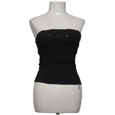 Top tube (Noir) de Stradivarius Coton, Élasthane, Polyester