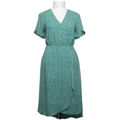 Wrap dress (Green, White, Multicolored) from Sienna Sky