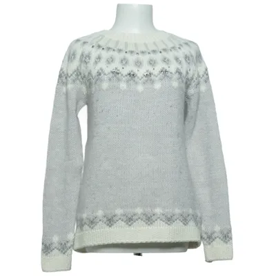 Sweater (Gray, White) from Benetton Acrylic, Alpaca wool