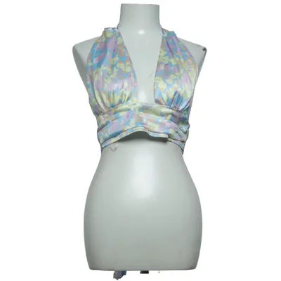 Halterneck top (Blå, Flerfarvet) fra Double Crazy Polyester