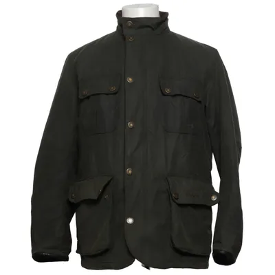 Manteau ciré (Vert) de Barbour Coton, Cuir, Polyamide, Polyester, Laine