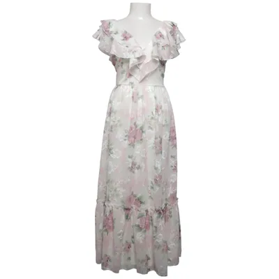 Maxi jurk (Wit, Roze, Groen) van Bubbleroom Occasion Polyester