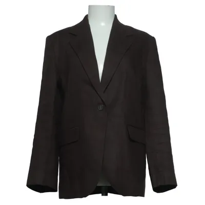 Blazer (Brown) from & Other Stories Cotton, Linen, Polyester, Viscose
