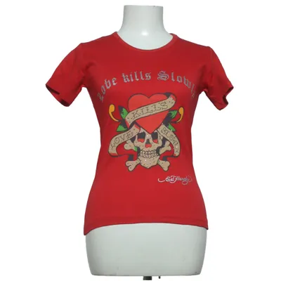 T-shirt (Red) from Ed Hardy Cotton
